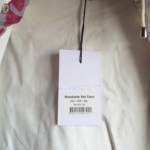 Stutterheim Mosebacke Red Camo Hoodie Raincoat - CHECK LAID FLAT MEASUREMENTS - Picture 9 of 14